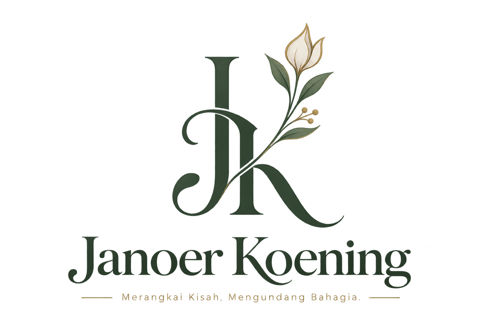 Logo Janoer Koening — Your Story, Beautifully Invited